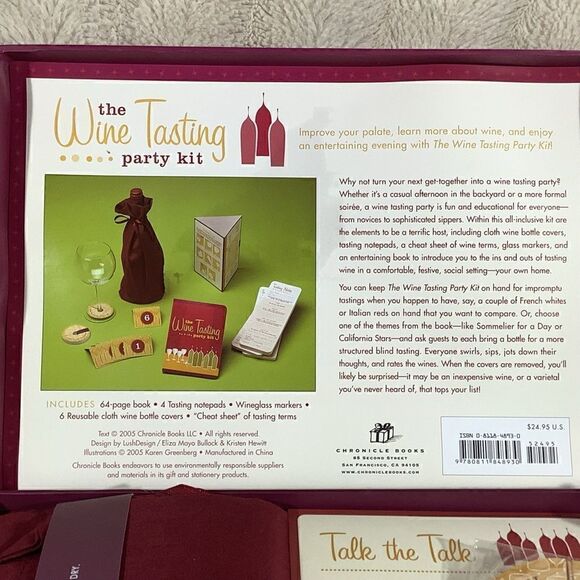 Wine Tasting Party Kit NWOT - Picture 3 of 7